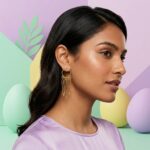 korean golden earrings