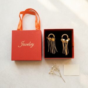 korean golden earrings