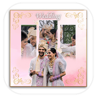 DECOCRU Personalized Wedding Collage Photo Frame Gift for Anniversary Wedding Birthday