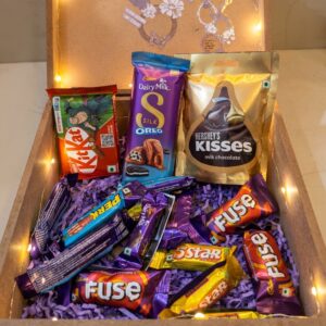 Premium Chocolate Gift Hamper | Decorative Chocolate Basket | Festive Gift Tray