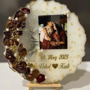 Wedding Resin Art Photo Frame